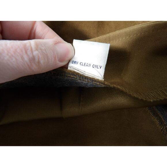 Derek Heart Pencil Skirt 13/14 Faux Suede Brown Minimalist Casule Office Modest - Picture 3 of 12